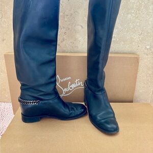 Christian Louboutin high boots “cate vip chain